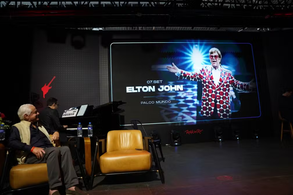 Elton John e Gilberto Gil se apresentarão juntos no Palco Mundo no dia 7 de setembro