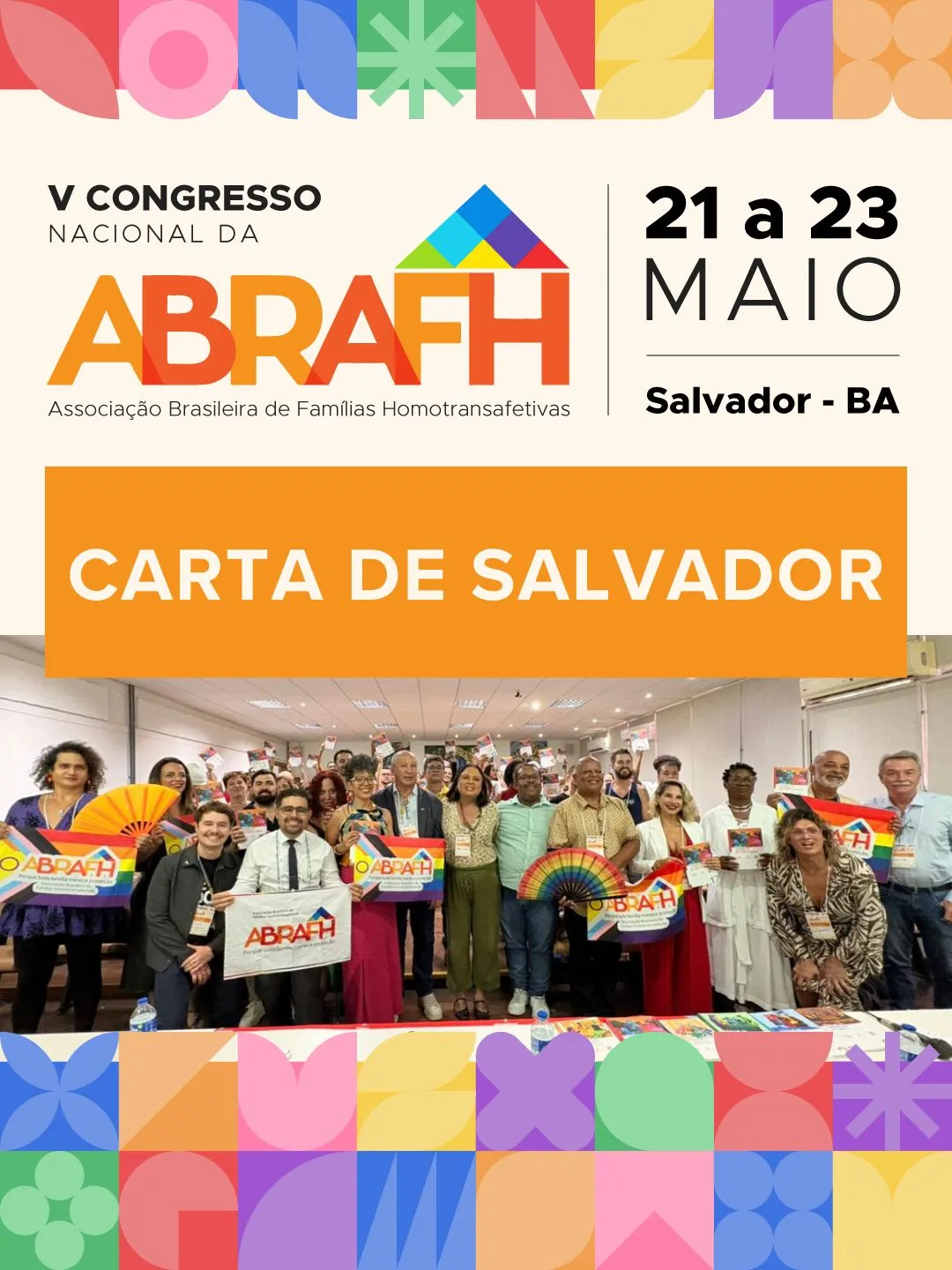 V CONGRESSO NACIONAL DA ASSOCIAÇÃO BRASILEIRA DE FAMÍLIAS HOMOTRANSAFETIVAS – ABRAFH