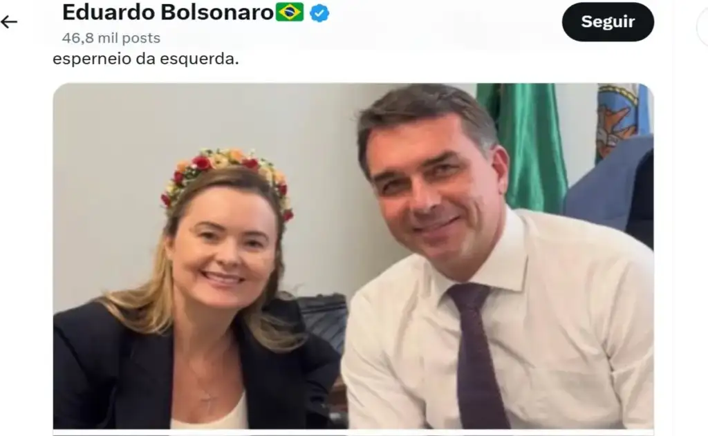 Indicação de deputada seria uma forma de manter a base extremista unida após o vazamentos dos escândalos envolvendo o senador