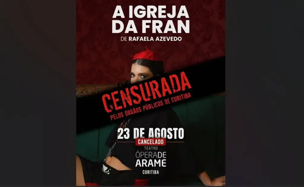 Apresentação teria sido cancelada por supostamente atentar contra a “moral e o bons costumes” e ter temática religiosa