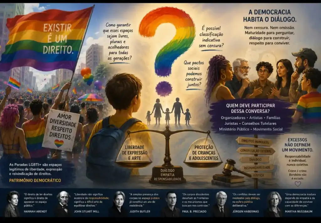 Liberdade em disputa: as Paradas LGBTI+, as crianças e as perguntas que não podemos evitar