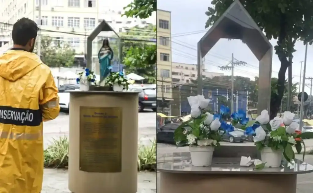 Altar de Nossa Senhora é vandalizado no RJ; Brasil vive onda de ataques a símbolos religiosos