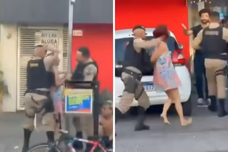 PM mineira espanca faxineira de 61 anos durante abordagem em BH